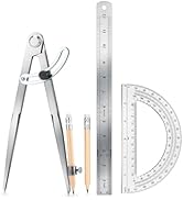 MVRPOWER Compass Geometry Tool, Drawing Compass, Professional 12 Inch Large Compass with Wing for...