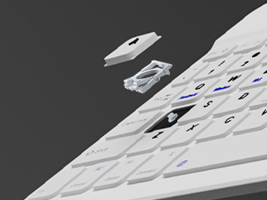 Scissor Key Structure