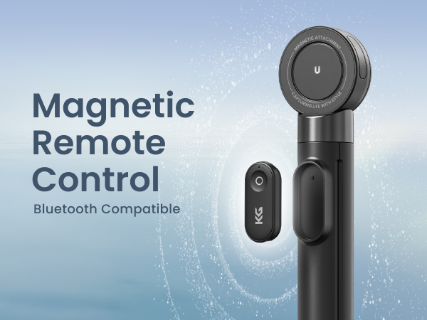 Magnetic selfie stick tripod for daily content creation