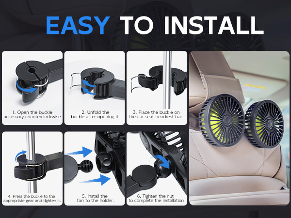 USB car fan