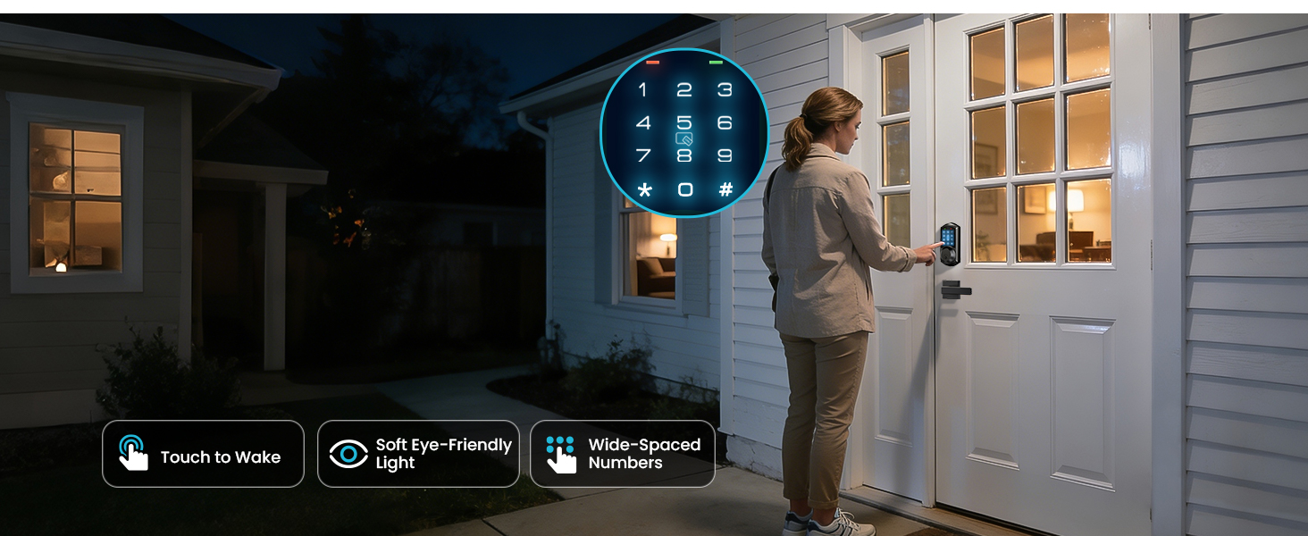 front door lock set keyless entry