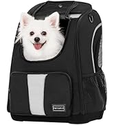 Petsfit Pet Dog Carrier Backpack with Upgraded Weight Reduction Design, Cat Dog Backpack with Lar...
