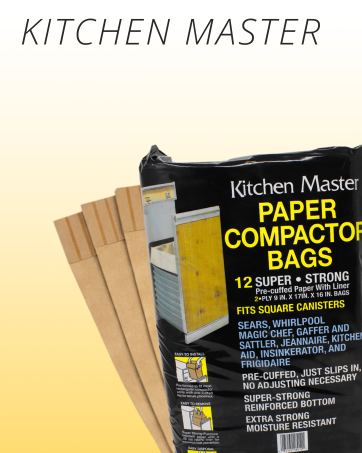 dano kitchen master paper heavy duty trash compactor bags