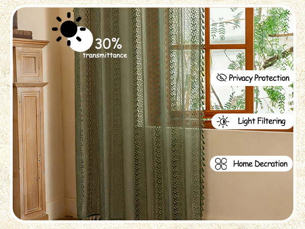 boho curtains
