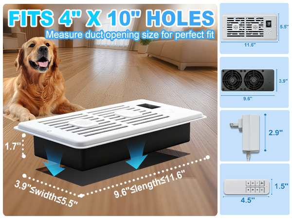 air vent booster fan
