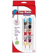 Cap Rack 2 Pack - Holds up to 16 Caps for Baseball Hats, Ball Caps - Best Over Door Closet Organi...