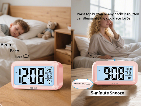 alarm clock battery powered