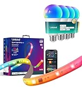 Linkind Matter Smart Light Bulb 4 Pack and LED Strip Lights RGB 10ft Work with Alexa and Google Home