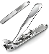 Toenail Clippers for Seniors Long Handle Toe Nail Clippers Set for Thick Toenails Sharp Fingernai...