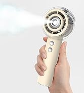 Portable Misting Fan, Handheld Turbo Fan with Mist, 6000mAh Battery Rechargeable Pers...