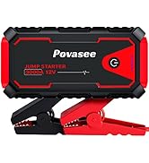 Povasee Jump Starter 3000A Peak Jump Starter Battery Pack, 12V Battery Booster up to All Gas or 8...