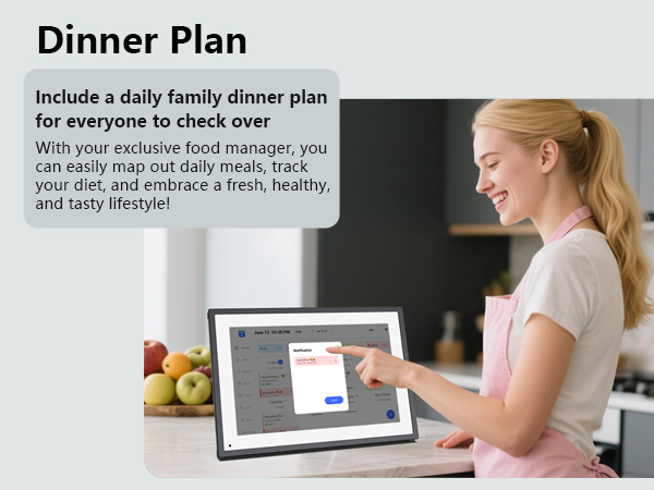 10.1 Inch Digital Calendar Digital Photo Frame Electronic Wall Calendar Chore Chart Wall Planner