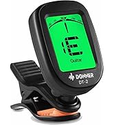 Donner Guitar Tuner Clip on-Accurate Chromatic,Acoustic Guitar Bass Violin Ukulele Tuner DT-2