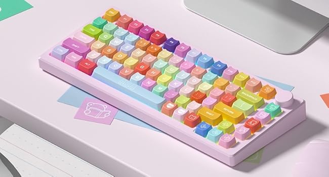 keycaps pbt Keyboard Keycaps 60 65 75 100 Percent, MOA Profile Cat Cute Keycap