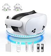 Charging Dock for Meta Quest 3 &amp; Quest 3S, Kinwin 30W Fast Charging Station for Oculus Quest 3S A...
