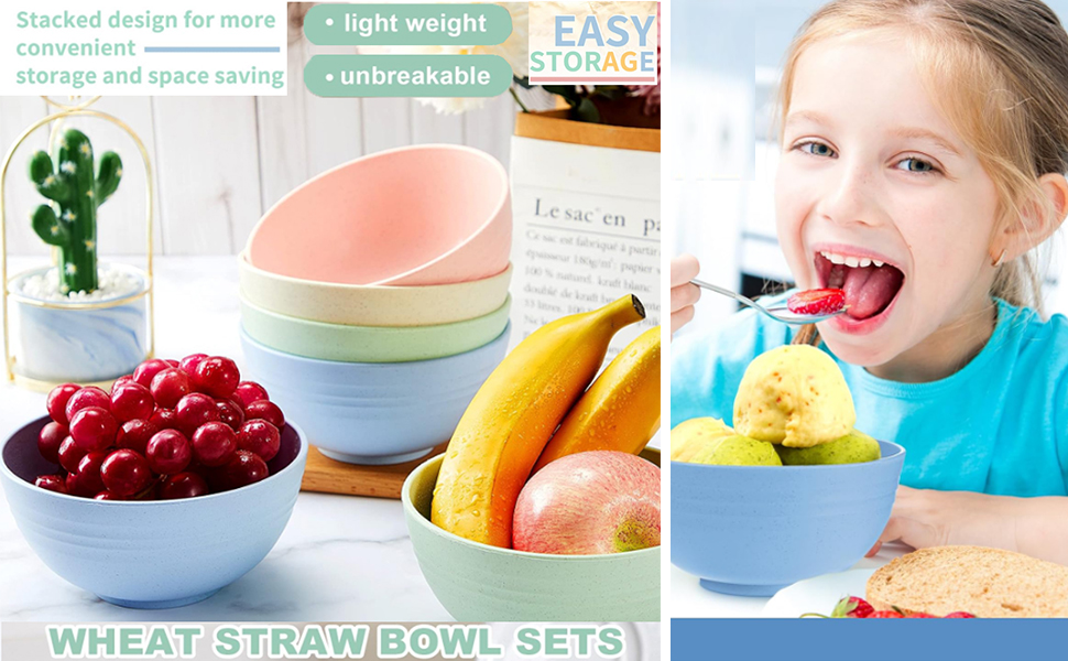 8 PACK Wheat Straw Plates