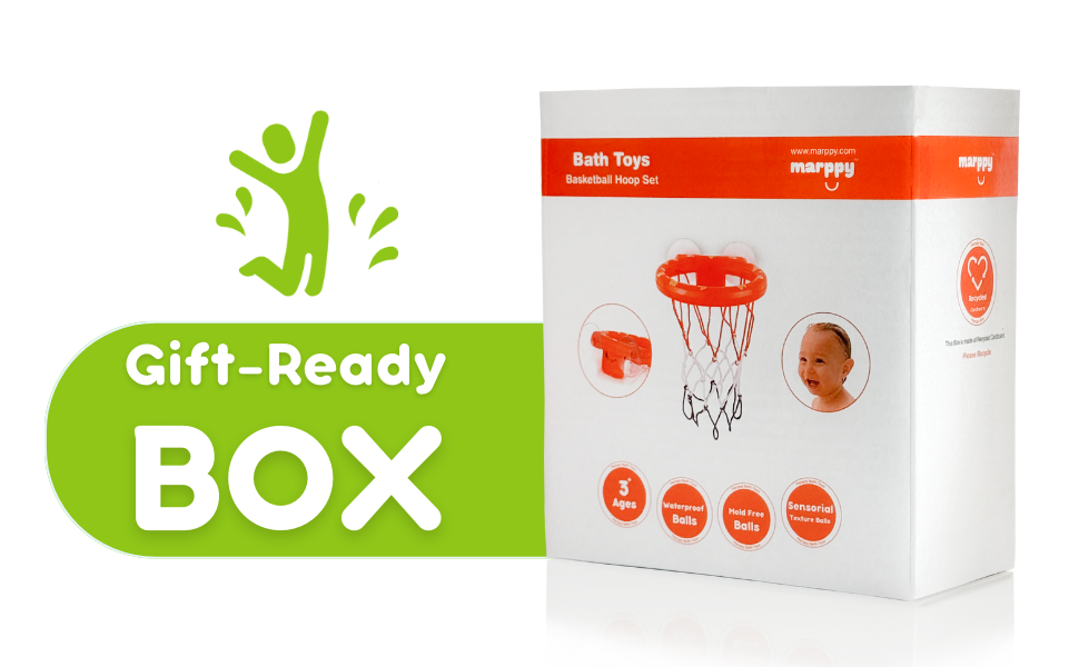 bath toys bathtub basketball hoop for toddler kid boy and girl fun play water toy bathtime 3 balls