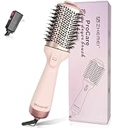 ZM ZHEMEI 1300W Hair Dryer Brush,4 in 1 Blow Dryer Brush Anti-frizz Ceramic Titanium Barrel with ...
