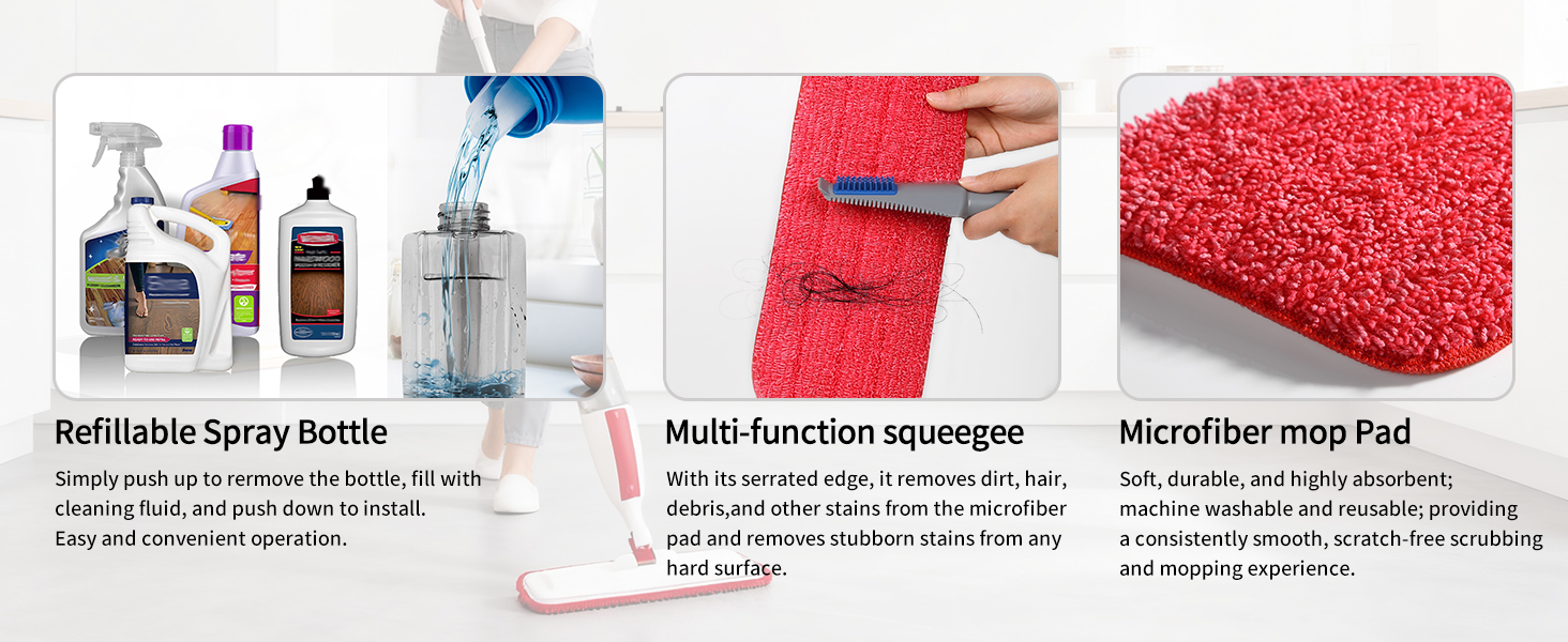 reusable mop pads, washable microfiber pads