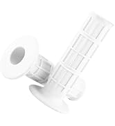 Klanata 1Pair White Grips, 22mm 7/8" Dirt Bike Grips Scooter Grips Handlebar Hand Grips for Motor...