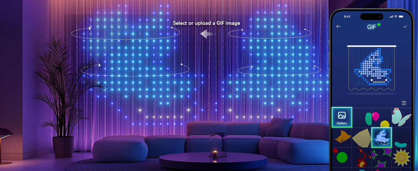 Smart Curtain Lights