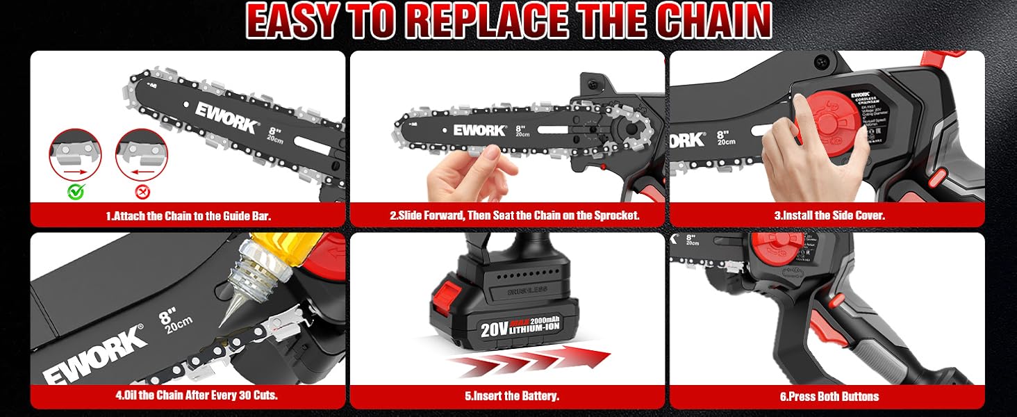 mini chainsaw cordless