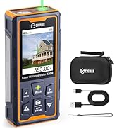 Laser Measuring Tool, CIGMAN 393ft Green-Beam Laser Measure, Outdoor Laser Measurement Tool with ...