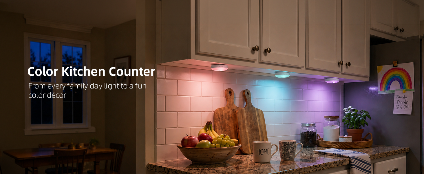rgb color kitchen lights