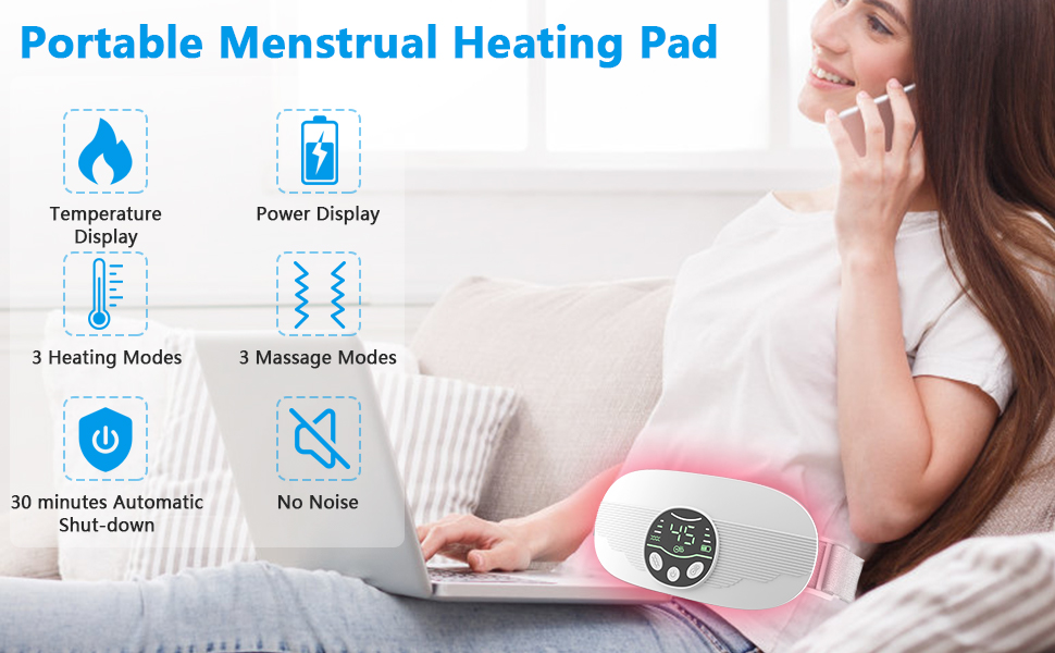 period heating pad for period cramps relief heating pad portable heating pad menstrual heating pad