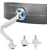 ARES WING Ultrawide Monitor Arm, Heavy Duty Single Monitor Mount for 13"-49" Curved Screens, Adju...
