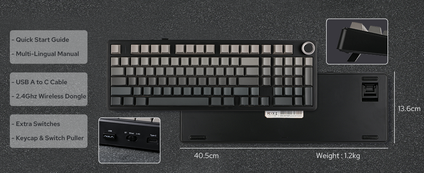 F99 PRO wireless gaming keyboard