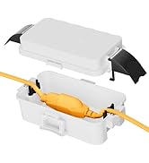 RESTMO Outdoor Electrical Box with Detachable Shield Covers, IP55 Waterproof Plug and Outlet Cove...