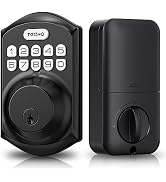 TEEHO TE001 Keyless Entry Door Lock with Keypad - Smart Deadbolt Lock for Front Door with 2 Keys ...