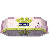 DR.EASY Odor Remover Pet Grooming Wipes 100Ct Lavender Plant Based Ingredients for Paws,Body,Nose...
