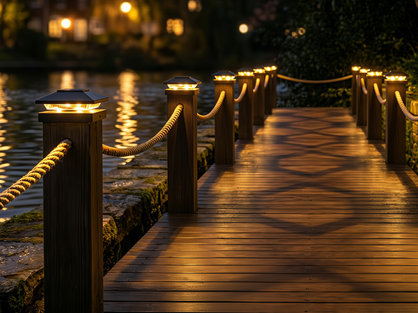 fence post solar lights