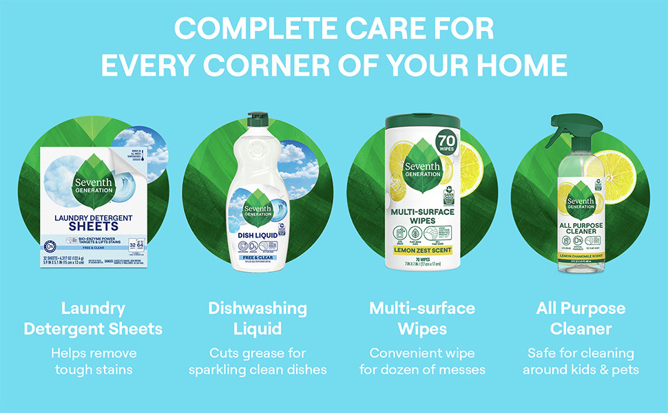 Complete Care for Every Corner of Your Home. Shop Seventh Generation Cleaners.