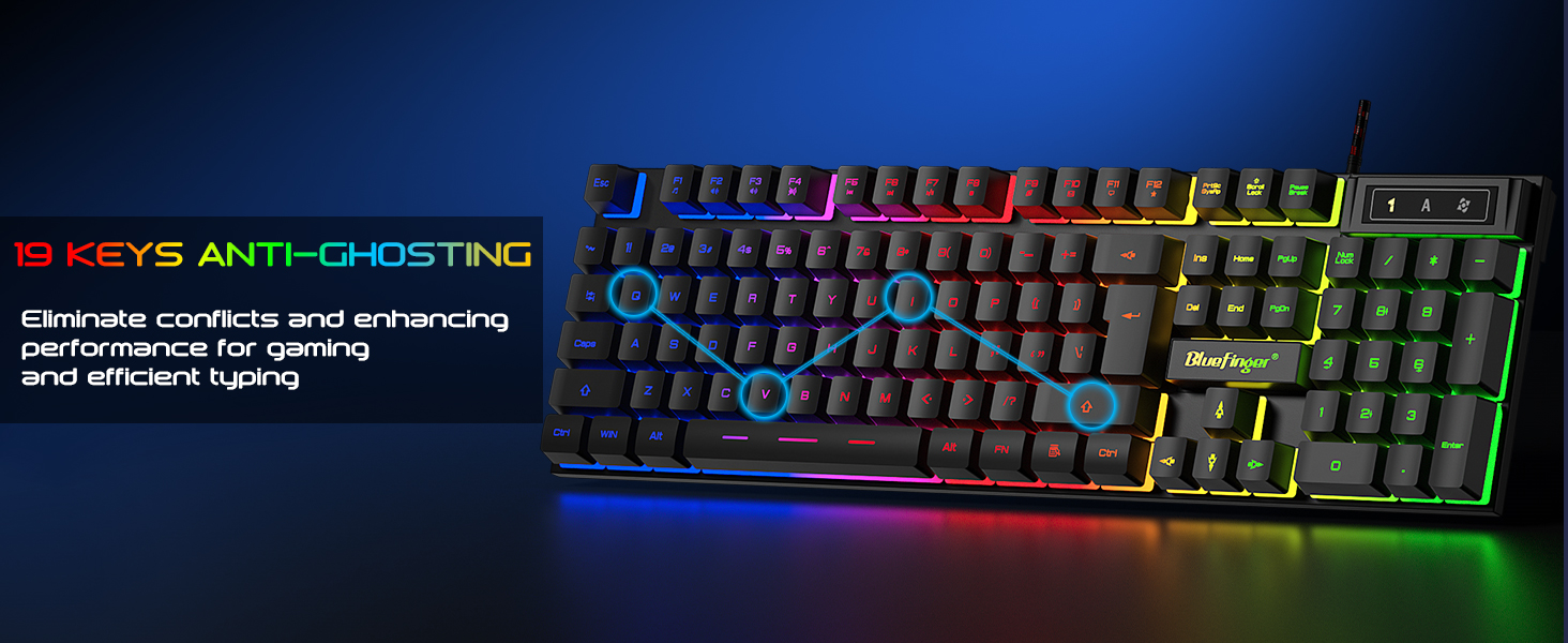 Gaming keyboard and mouse computer keyboards wired keyboard