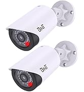 BNT Dummy Fake Security Camera, with One Red LED Light at Night, for Home and Businesses Security...