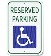 Reserved Parking Accessible Metal Sign
