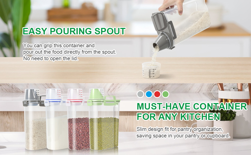 rice container storage flour storage container cereal container