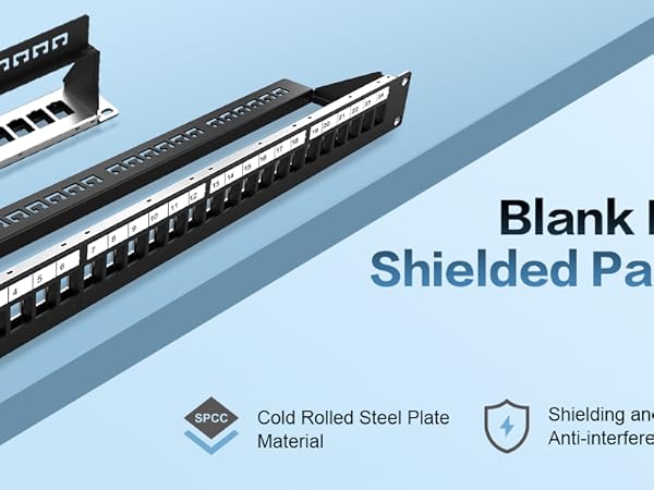 blank keystone patch panel