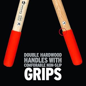 Double hardwood handles