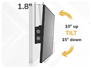 Slim Low-Profile Design with Tilt