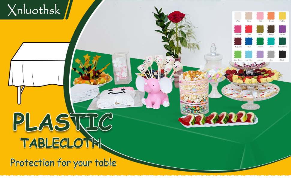 Plastic Tablecloths- Protection for the table