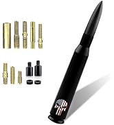 Arwrilt Car Bullet Antenna, Skull American Flag Pattern Truck Bullet Antenna, Car Truck Exterior ...