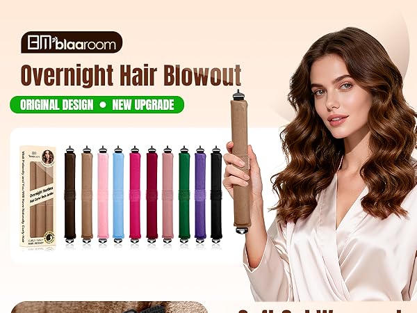 heatless curls overnight blowout rod heatless hair curler heatless hair curler jumbo flexi 
