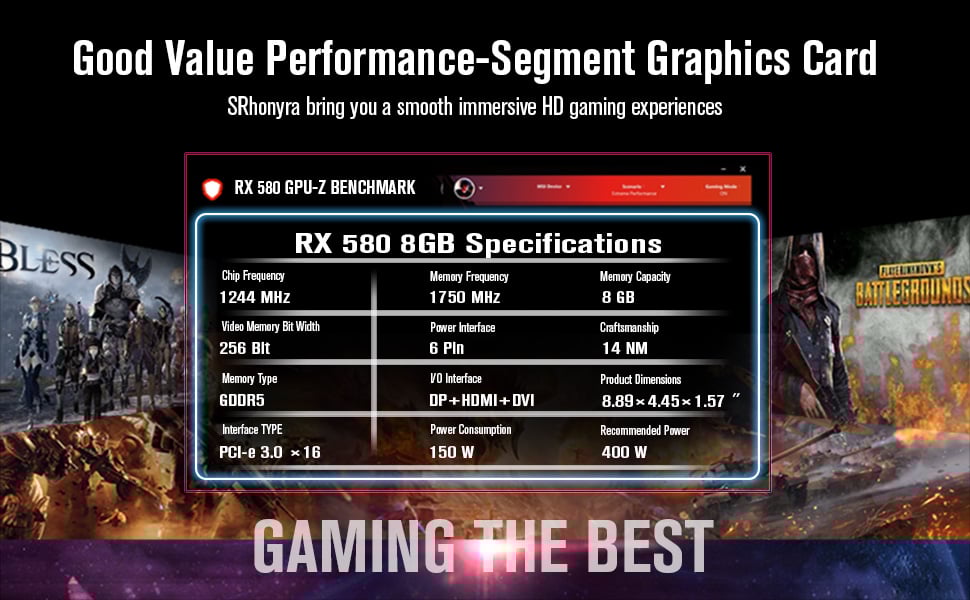 SRhonyra Good value graphics card RX 580 8GB