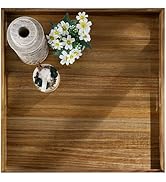 Hanobe Ottoman Tray for Table Top: 20'‘ Wood Decorative Trays for Home Decor - Large Coffee Table...