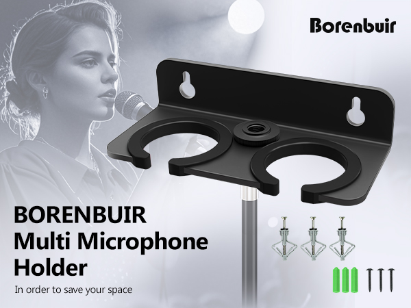 2 Multi Microphone Holder