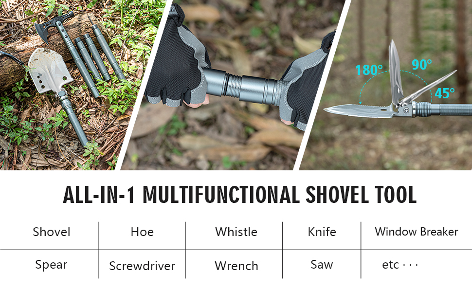 ZENHOSIT CAMPING FOLDING SHOVEL